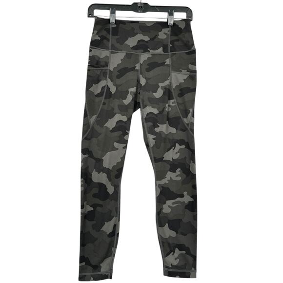 Active Life Camo High-Waisted Side Pockets Athleisure‎ Leggings Womens Small - Picture 1 of 7